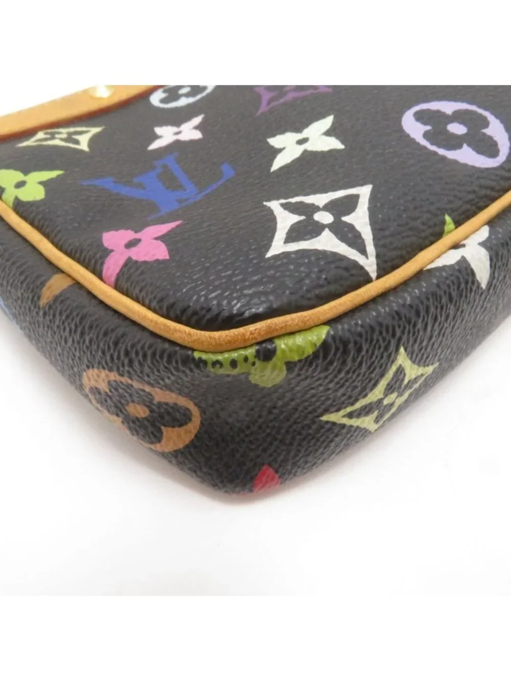 Louis Vuitton Pochette Accessoires Multicolor Noir Handbag Monogram